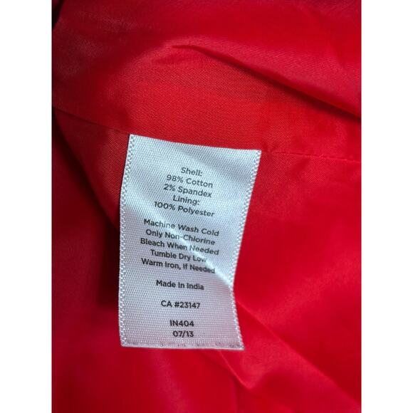 Talbots Pencil Skirt Womens Size 2P Red Knee Length Academia Casual Stretch - Picture 4 of 6